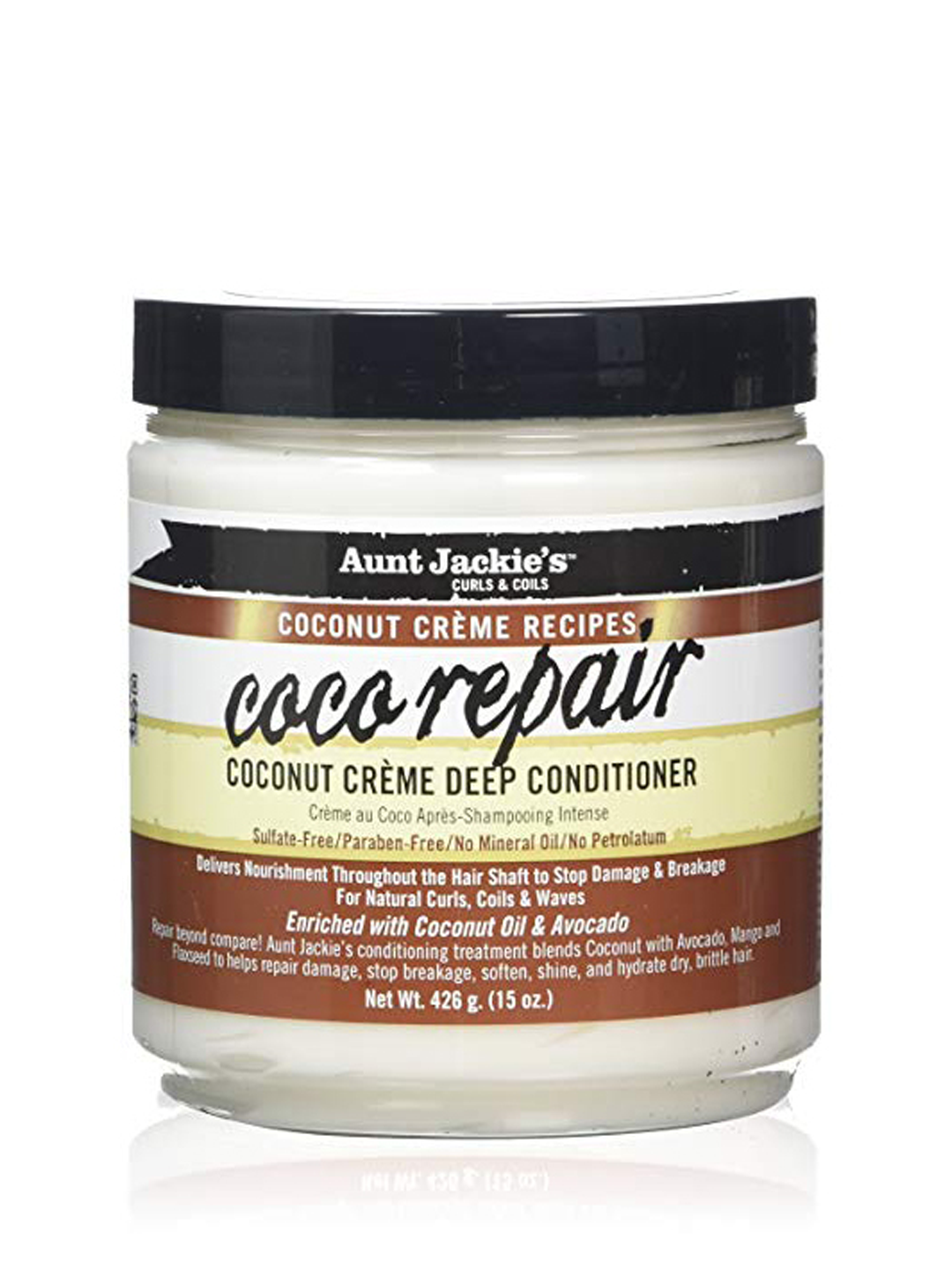 Aunt Jackie's Coconut Creme Recipes Coco Repair Coconut Creme Deep Conditioner 15oz