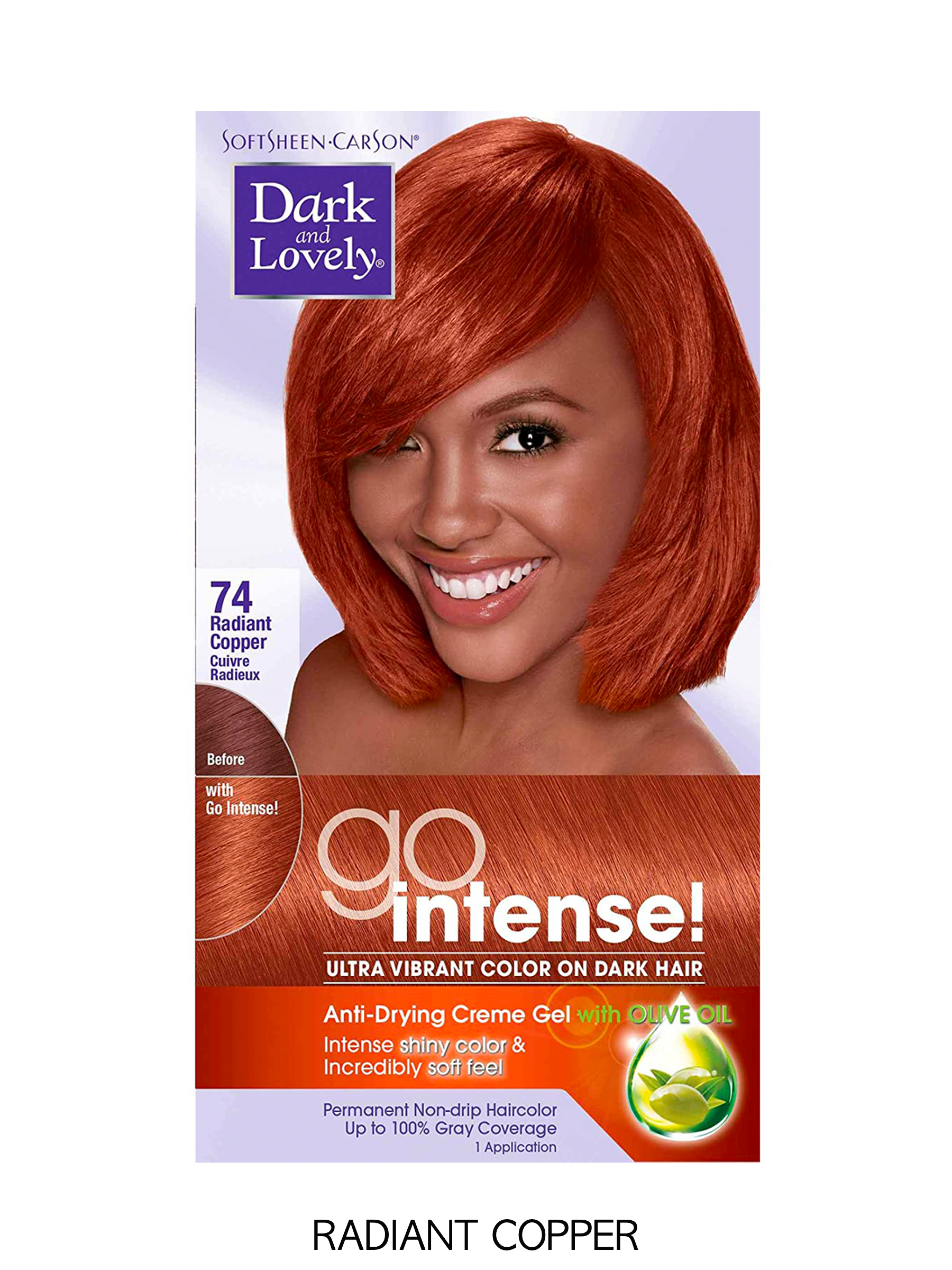 Dark & Lovely Go Intense Permanent Hair Color Kit