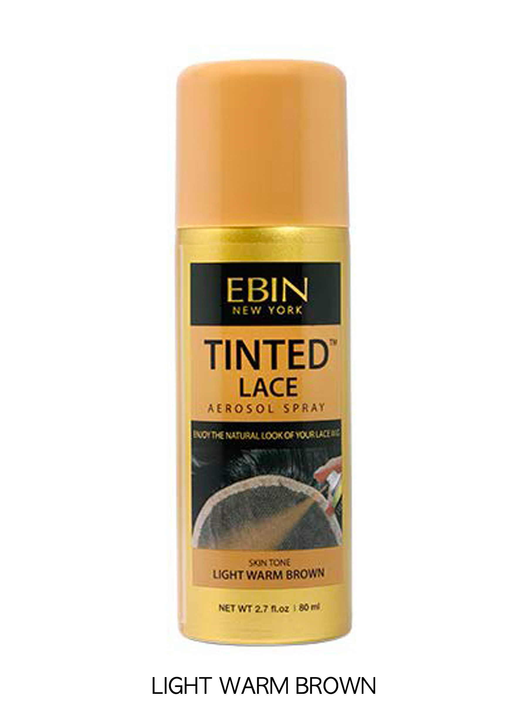 Ebin Tinted Lace Aerosol Spray Darkest Brown