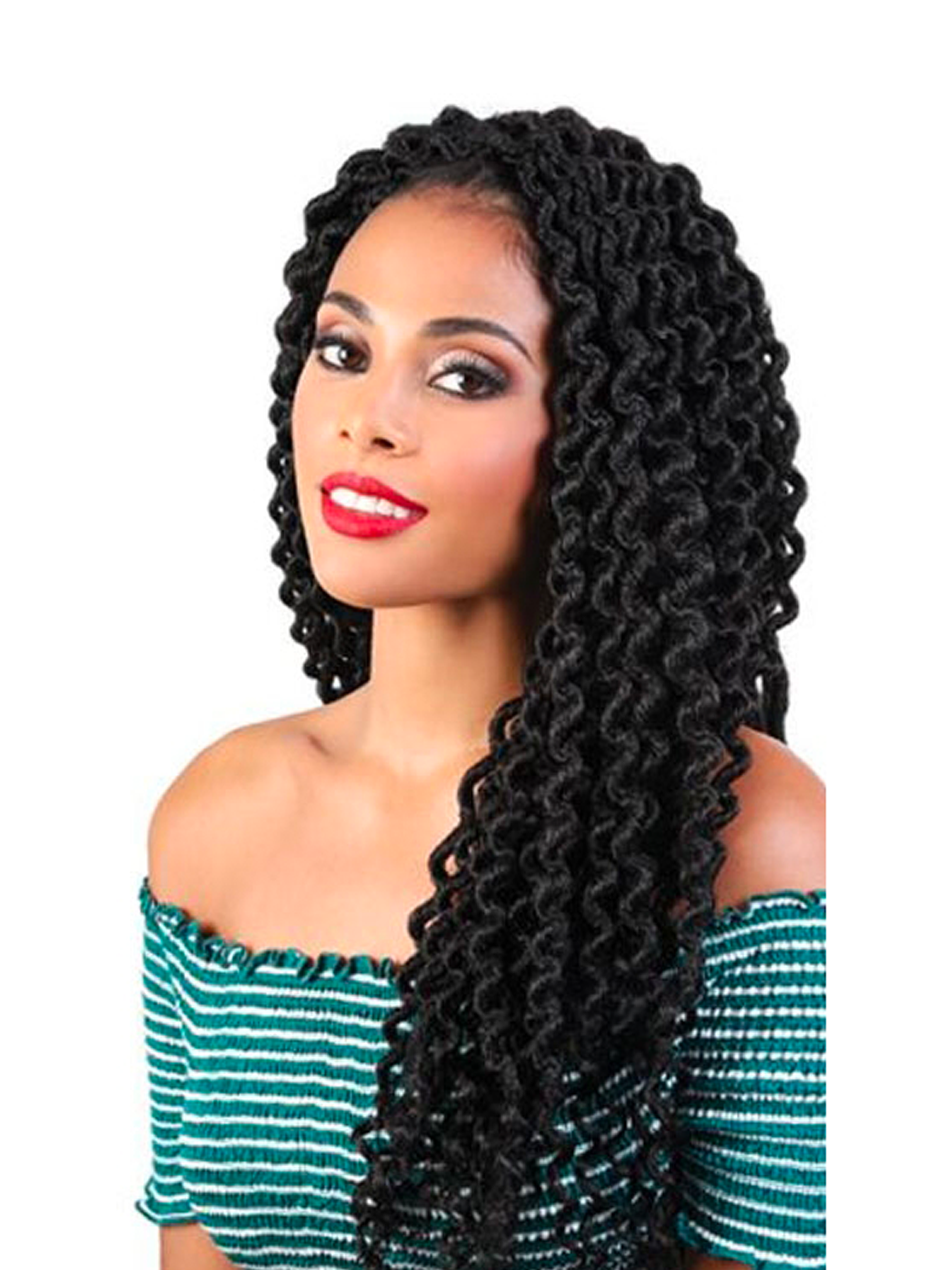 BOX BRAID with Curly Ends 12x4 – Motown Tress