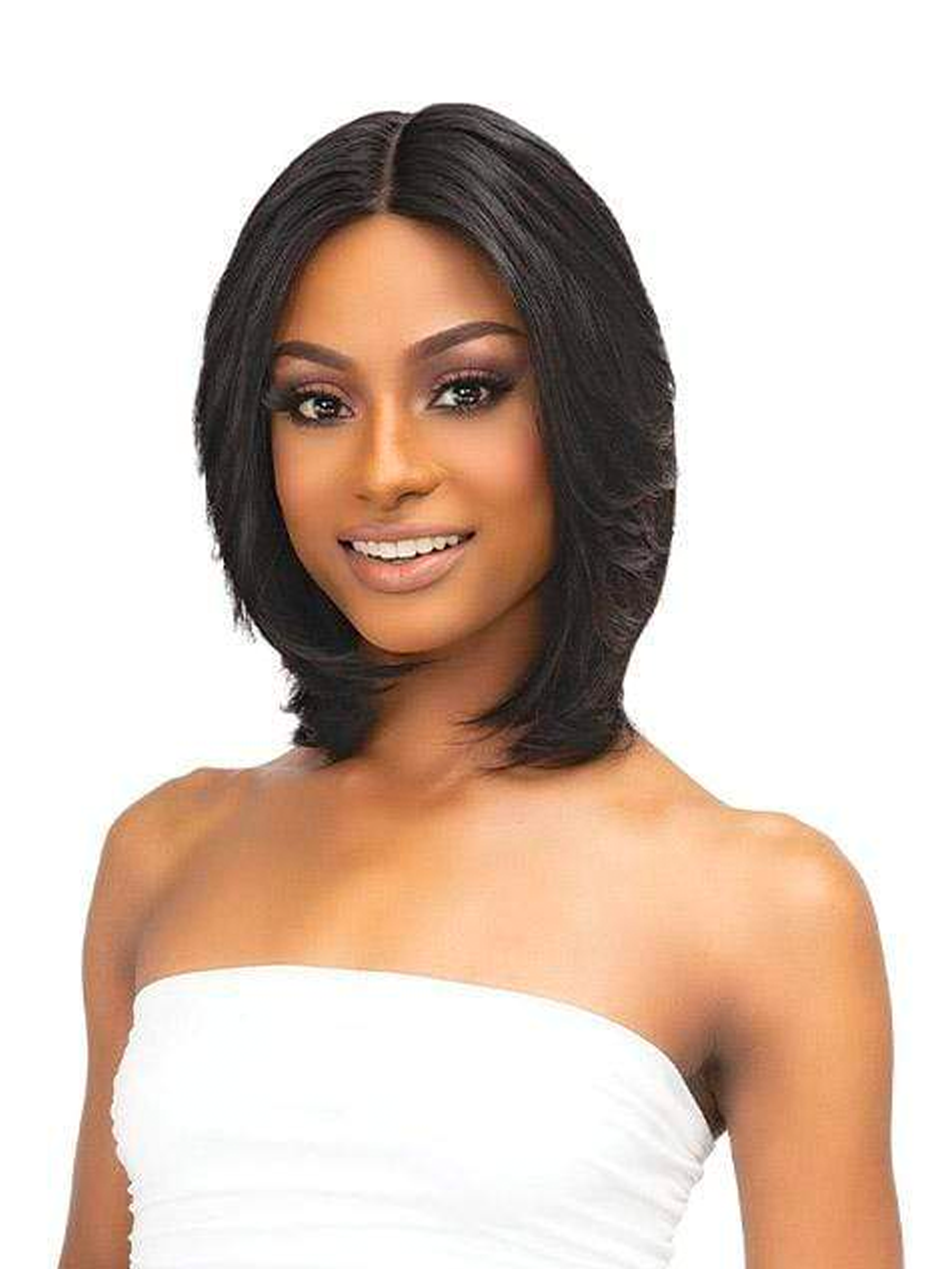 Janet Collection Luscious Wet & Wavy 100% Natural Virgin Remy Indian Hair Part Wig Khloe