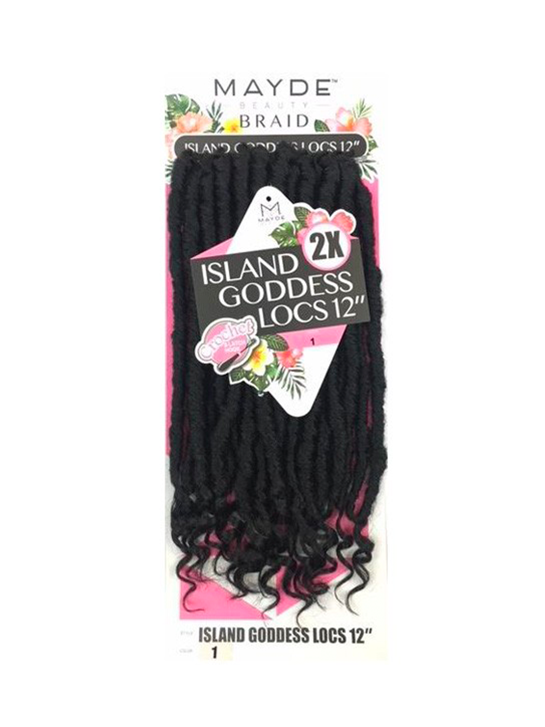 Mayde Crochet Braid - Island Goddess Locs 12"