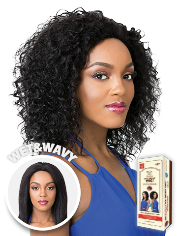 It's A Wig Human Hair Lace Front Wig Wet & Wavy Jerry - Bellician