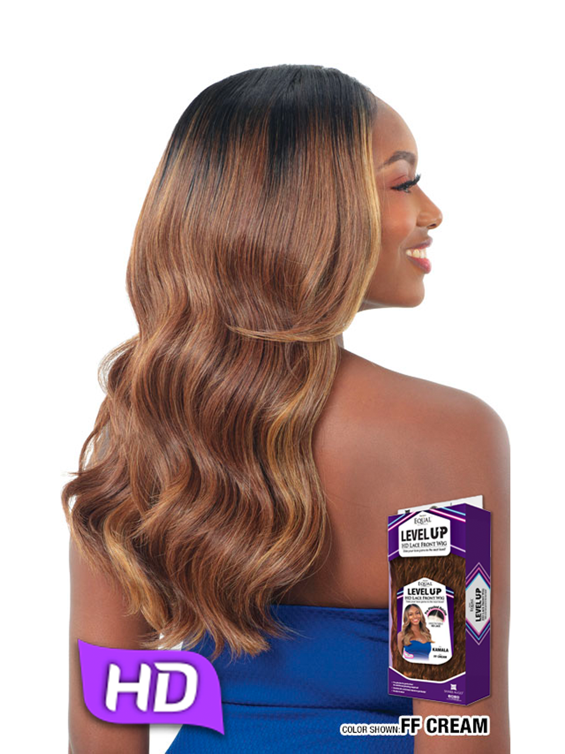 Shake-N-Go Freetress Equal Level Up HD Lace Front Wig Kamala