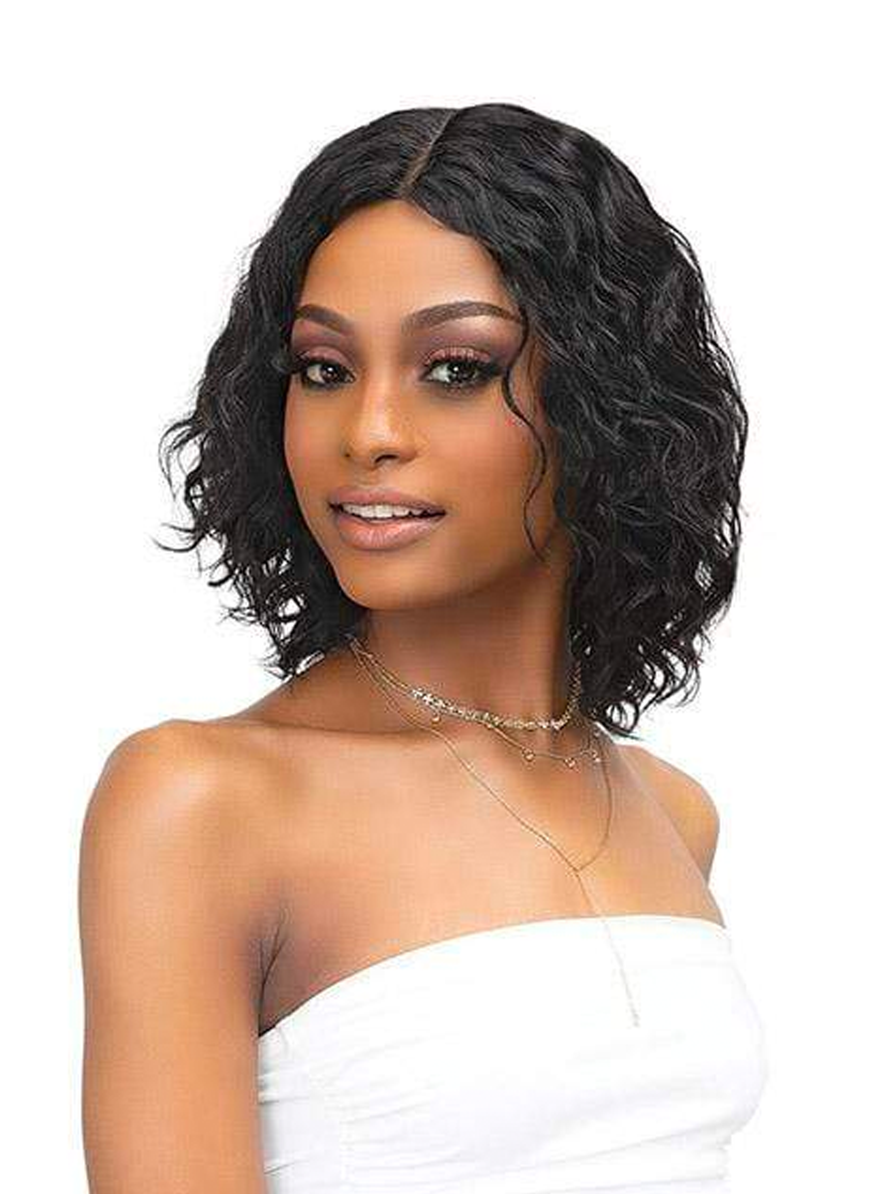 Janet Collection Luscious Wet & Wavy 100% Natural Virgin Remy Indian Hair Part Wig Khloe