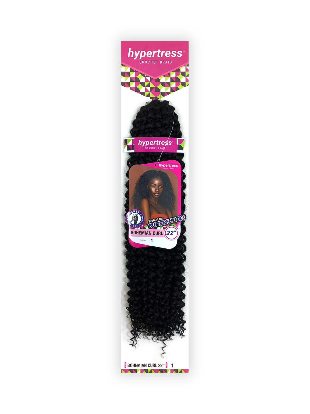 Hypertress Crochet Braid - Bohemian Curl 22"