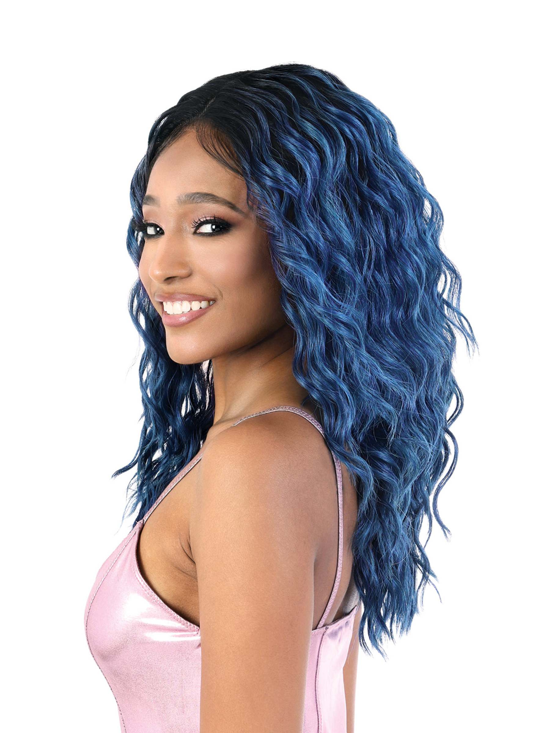 Motown Tress Synthetic 6" Deep Part Lace Front Wig LDP SPIN 18