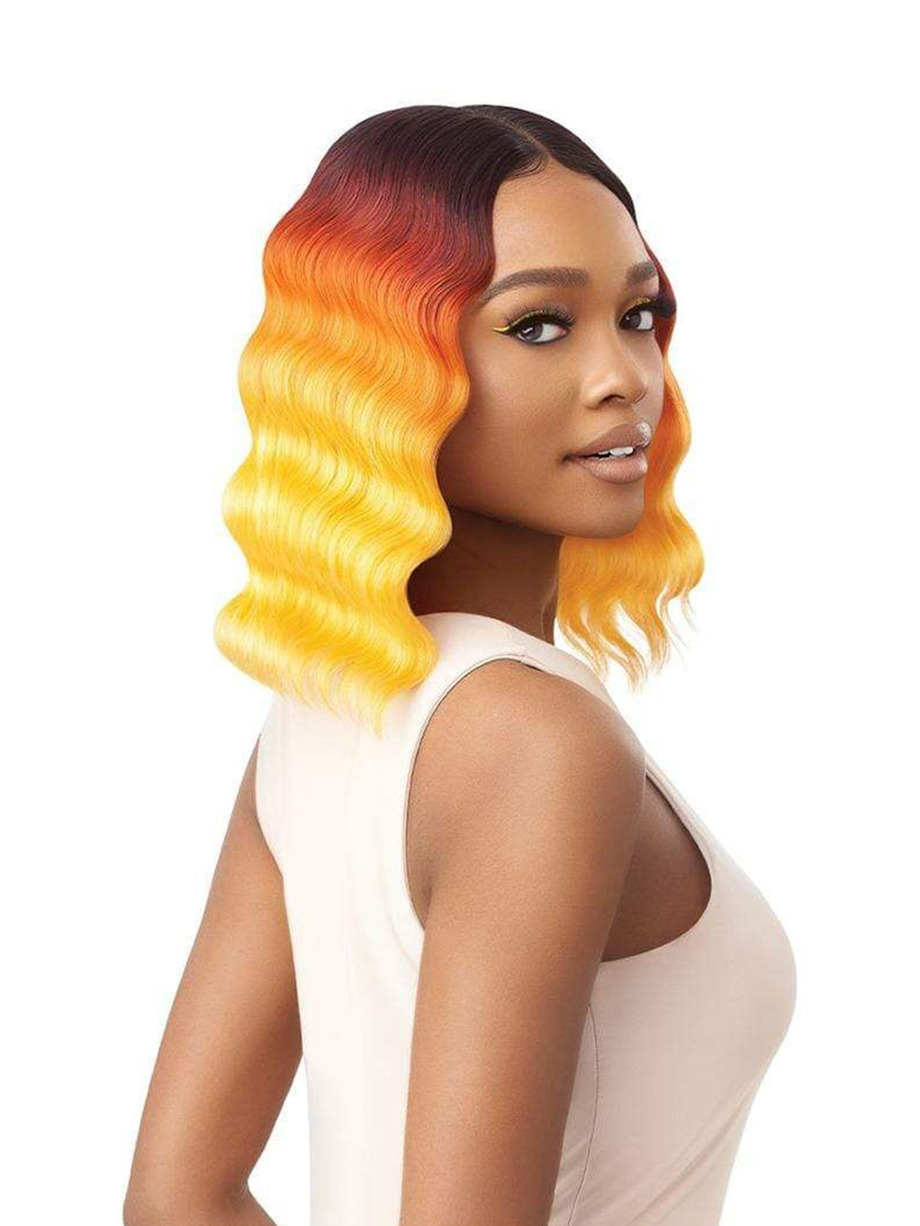 outre lace front wig color bomb celeste