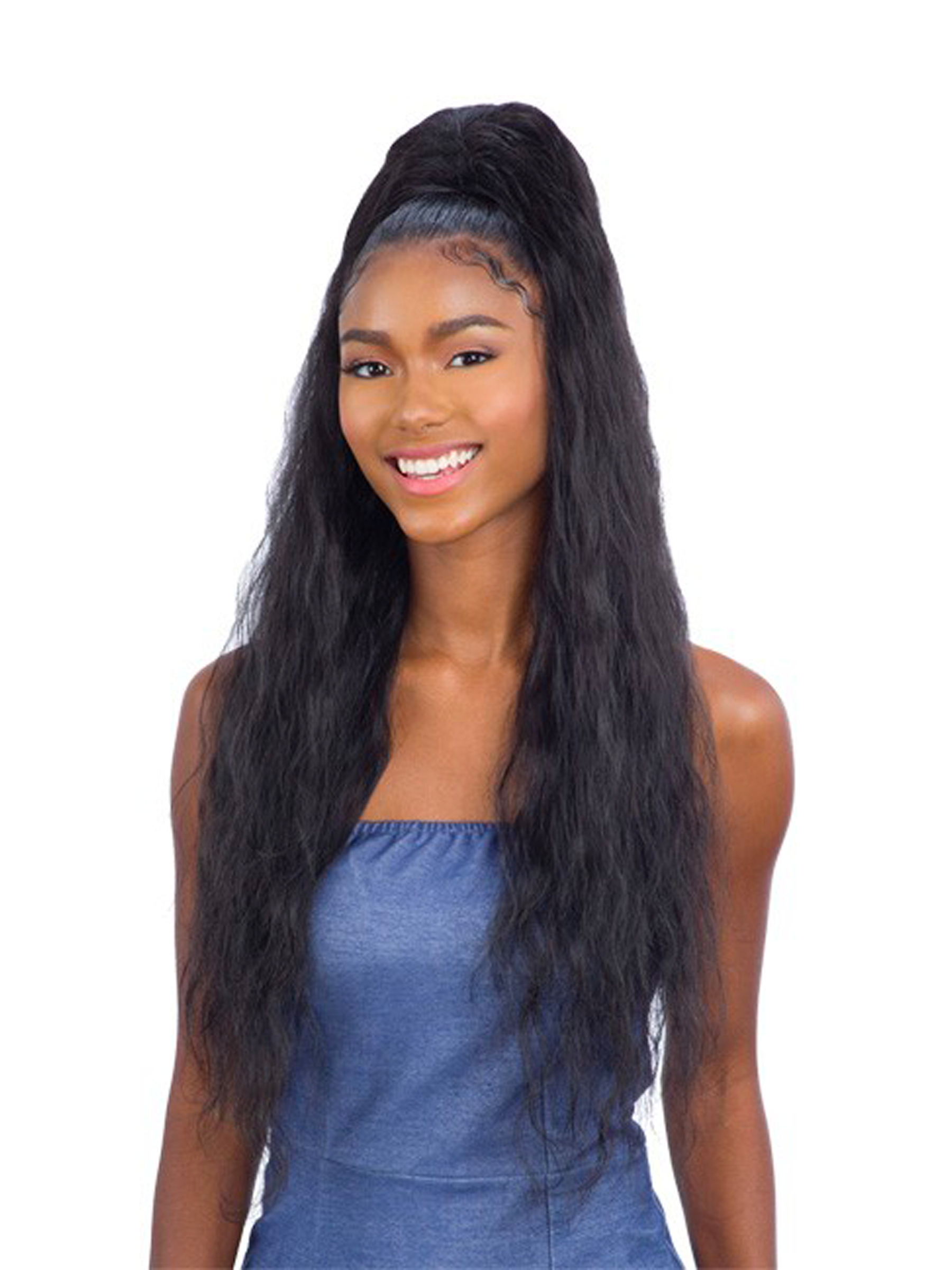 Mayde Drawstring Ponytail  Wet & Curly - Peruvian Doll