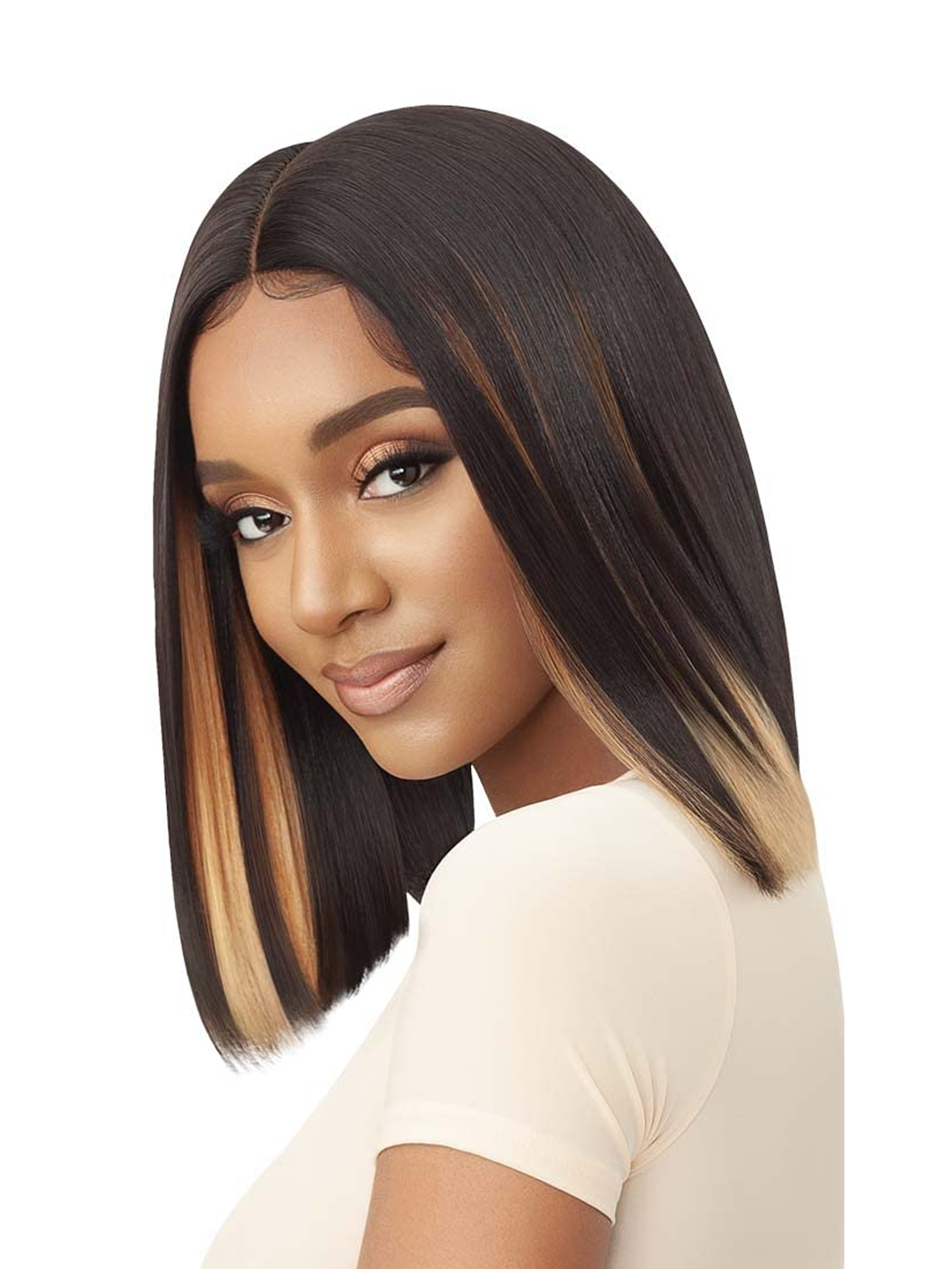 Outre Color Bomb Synthetic Lace Front Wig Stina