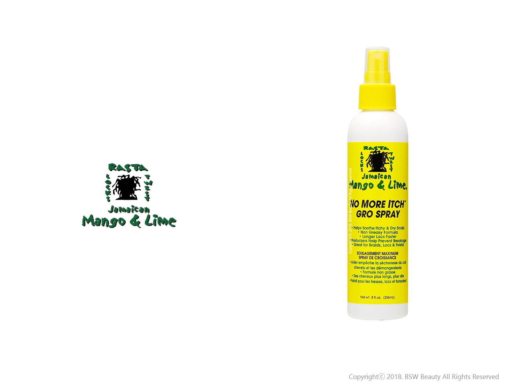 Jamaican Mango & Lime No More Itch Gro Spray 8oz