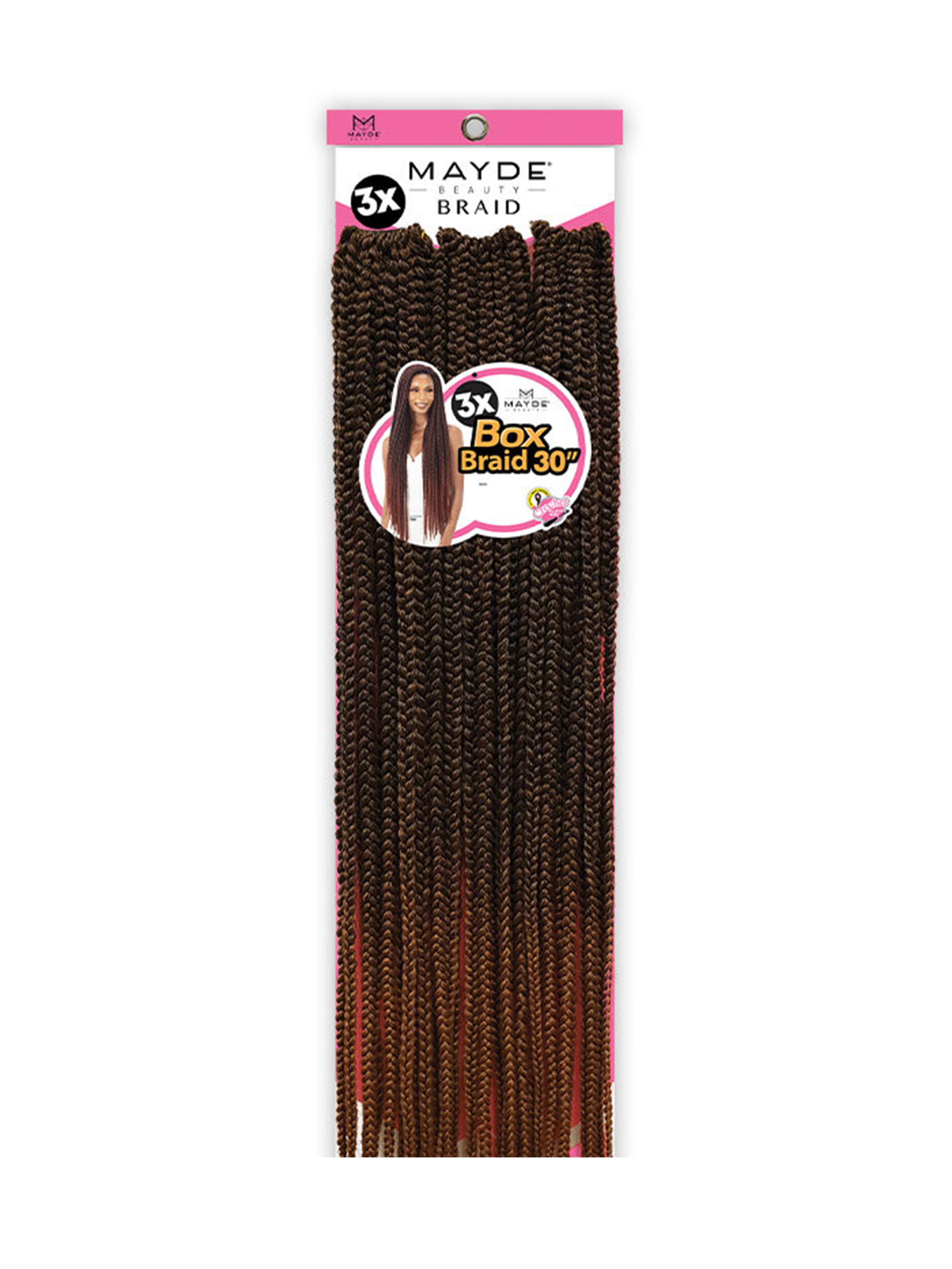 Mayde Beauty Crochet Braid - 3X Box Braid 30"