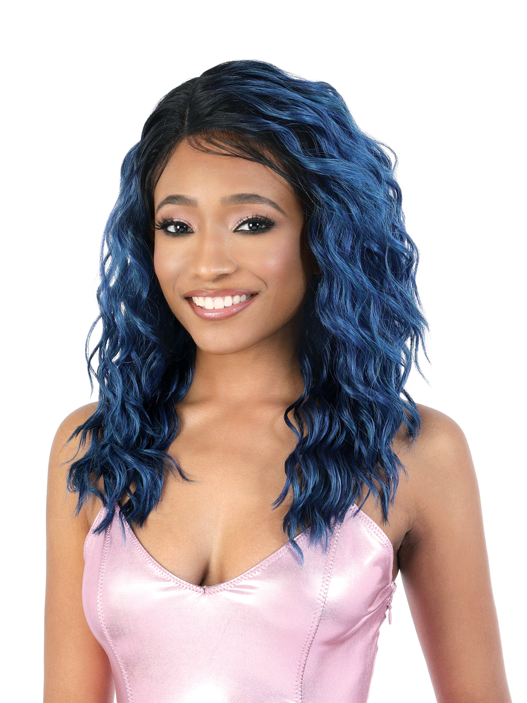 Motown Tress Synthetic 6" Deep Part Lace Front Wig LDP SPIN 18